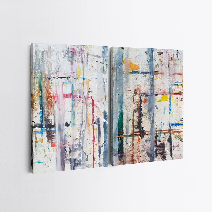 Wallity Lienzo Decorativo Multicolor 2 Piezas 70 x 100 cm